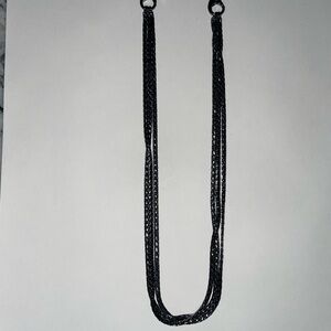 Like New Lia Sophia “Classified” Necklace (Hematite).